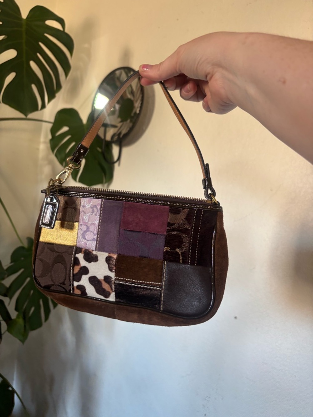 RARE Coach Patchwork hand bag holiday 2005